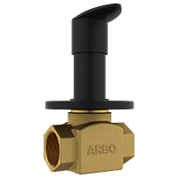 KA-MB-3125 Flush Valve 25mm Body With Upper Part Set (Matt Black)