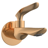 KA-RG-3103 Long Nose Bib Tap With Wall Flange (Rose Gold)