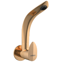 KA-RG-3108 Sink Cock With Swinging Spout With Wall Flange (Wall Mounted Model) (Rose Gold)