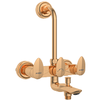 KA-RG-3122 Wall Mixer 3 In 1 With Connecting Legs With Wall Flange (Rose Gold)