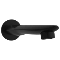 SP-MB-5319 Bath Tub Spout With Wall Flange (Kia Collection) (Matt Black)