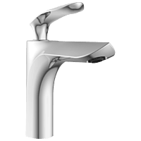 KA-3127 Single Lever Basin Mixer With Braided Hoses (Table Mounted Model)