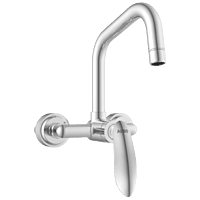 KA-3143 Single Lever Sink Mixer With Swinging Spout With Connecting Legs With Wall Flange (Wall Mounted Model)