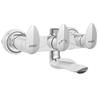 KA-3150 Wall Mixer With Connector For Hand Shower Arrangement With Connecting Legs, Wall Flange & Wall Bracket For Hand Shower