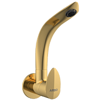 KA-GG-3108 Sink Cock With Swinging Spout With Wall Flange (Wall Mounted Model) (Gold)
