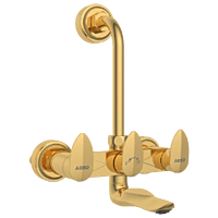 KA-GG-3120 Wall Mixer 2 In 1 With Connecting Legs With Wall Flange (Gold)