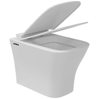 EWC-25111PP Cosmo Washdown EWC S Trap (4" Trap) With Gasket And Installation Kit With Normal Close Seat Cover, Hinges, Fixing Accessories