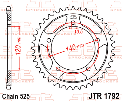 T Sprockets Rear (JTR1792.47)