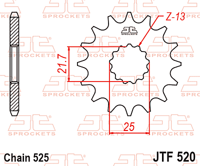 JT Sprockets Front (JTF520.15)