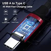 IKODOO USB to Type C Cable Unbreakable 45W / 3A Fast Charging Braided Cable
