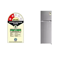LG 272L Double Door Refrigerator, Convertible, Multi Air Flow, Shiny Steel, 2 Star