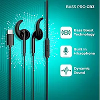 CB3 Sterio Earphones Black Foxin