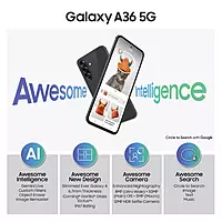 Samsung Galaxy A36 5G (Awesome Black, 256 GB) (12 GB RAM)