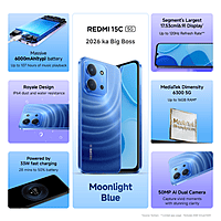 REDMI 15C 5G Moonlight Blue 8GB + 128GB