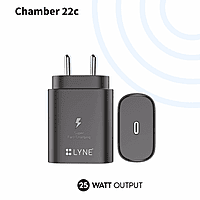 Lyne Chamber 22c (25W PD Charger with Type-C to C Cable) | Startup-5
