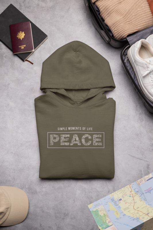 Mparel "Peace" Minimalist Pullover Hoodie
