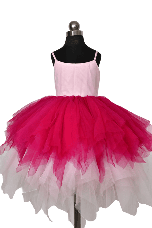 Pink Ombre Tulle Dress