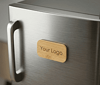 Bamboo Fridge Magnet, No 6, 50 x 25 mm