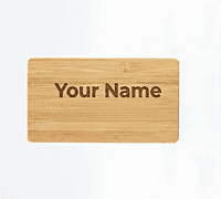 Bamboo Fridge Magnet, No 5, 5 x 9 cm