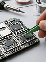 TW4 Tweezer Straight, No 3C, Green