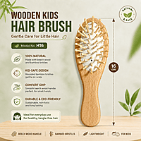 H16 BEECH KIDS HAIR BRUSH 16CM