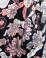 Rawscal Streetwear Edition | Men’s Oversized Floral Shirt – Black |