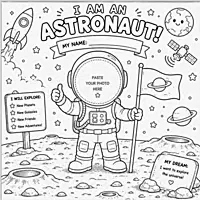 I Am an Astronaut – Colour & Frame Kit
