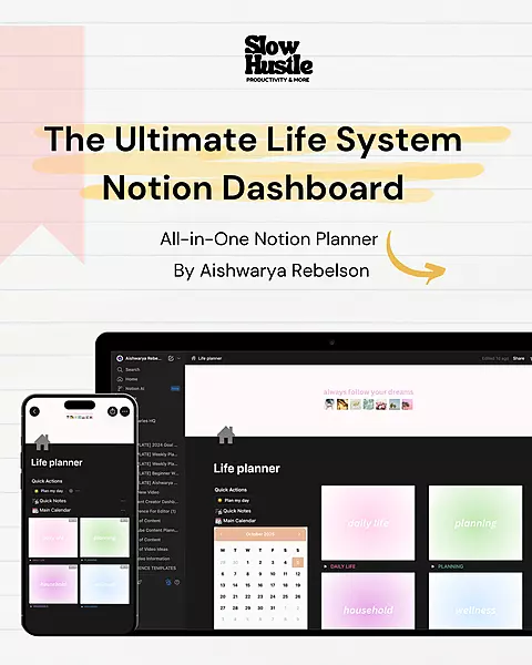 The Ultimate Life Notion Dashboard