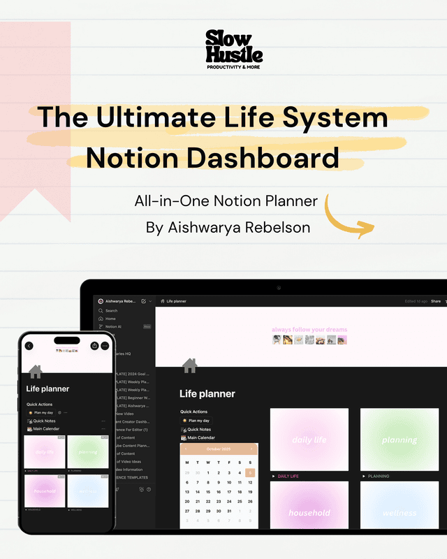 The Ultimate Life Notion Dashboard
