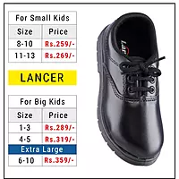 Lancer Black Lace-Up School Uniform Shoes