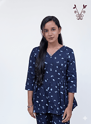 Peplum Set Dark Blue