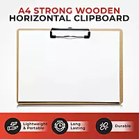 A4 Wooden Horizontal Clipboard by Janrax