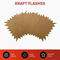 Pack of 100 Brown Kraft Flashes 100 x 75mm