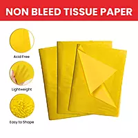 Pack of 30 Yellow Acid Free 50 x 70cm Tissue Paper Sheets