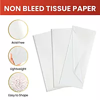 Pack of 10 White Acid Free 50 x 70cm Tissue Paper Sheets