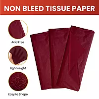 Pack of 10 Wine Colour Acid Free 50 x 70cm Tissue Paper Sheets