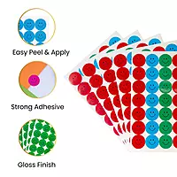 Pack of 420 Orange Smile Face 24mm Self-Adhesive Labels