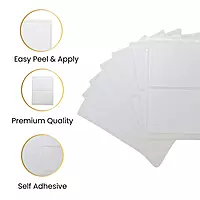 Pack of 14 White 50x80mm Rectangular Labels