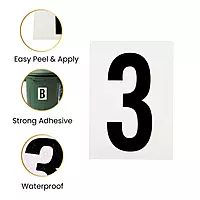 Waterproof Wheelie Bin Black Letter A Sticker