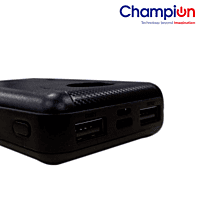 Champion Power Bank Champ 106 Capacity 10000 mAh Black (BIS Certified) Champion Power Bank Champ 106 Capacity 10000 mAh Black (BIS Certified)