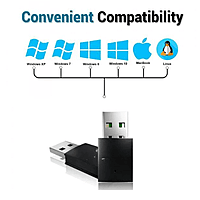 USB ( AC600 ) 2.4G/5G Wifi Dongle High Gain Wireless Network, Wi-Fi Adapter for PC Desktop and Laptops