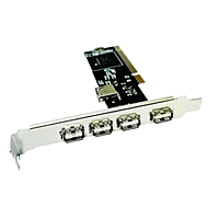 PCI USB Card 4+1 USB Ports, High-Speed 2.0 Adapter PCI, Controller Card (Black) PCI USB Card 4+1 USB Ports, High-Speed 2.0 Adapter PCI, Controller Card (Black)