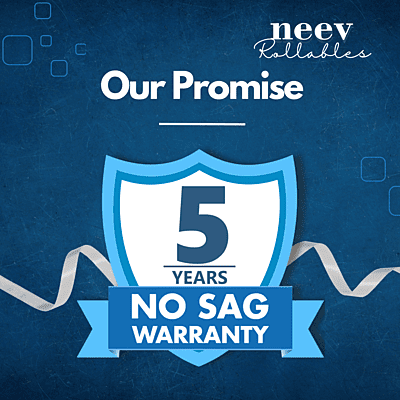 Neev 2 Inches Cool Gel Memory Foam Rollable Topper