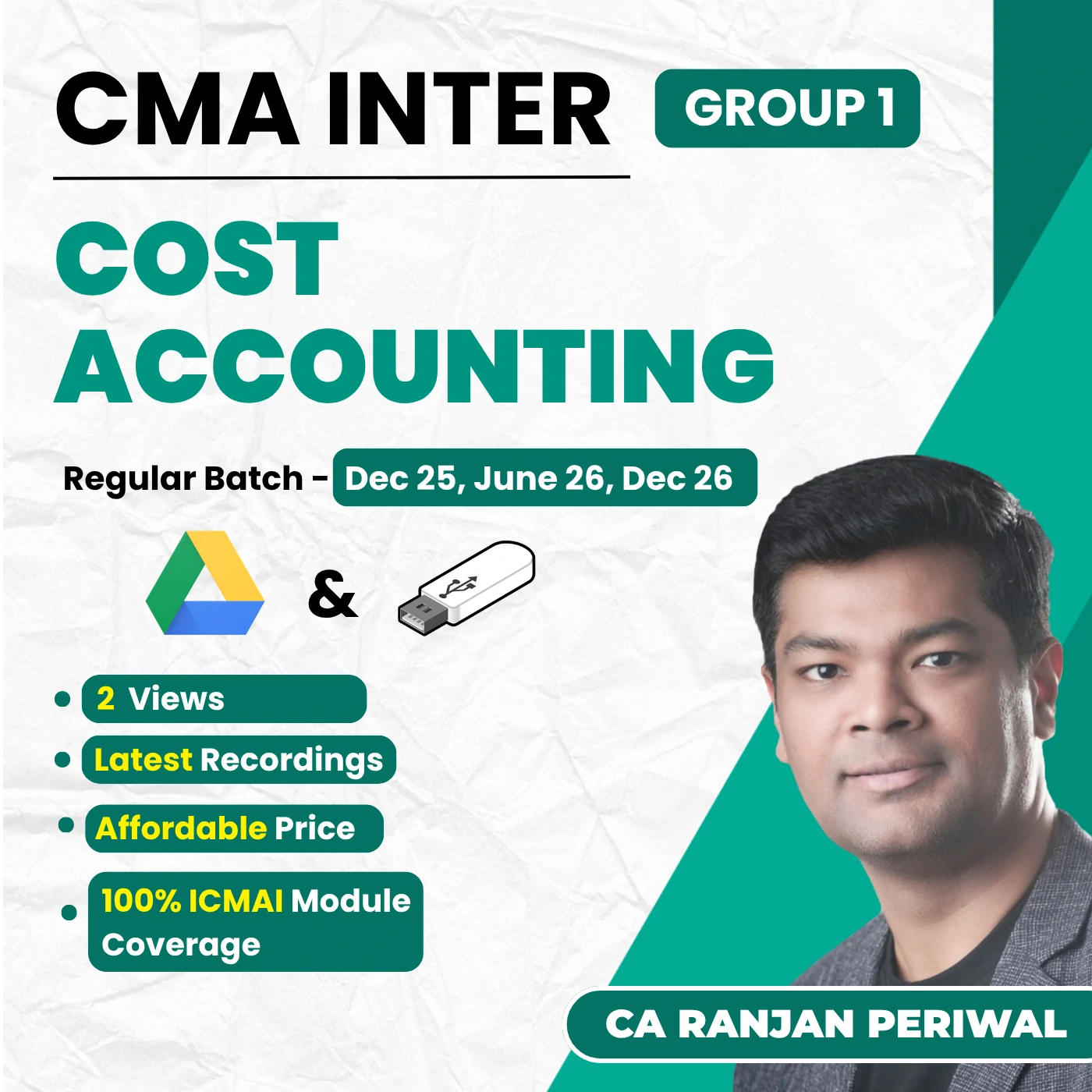 CMA Inter Cost Accounting (Group 1) By CA Ranjan Periwal CMA Inter Cost Accounting (Group 1) By CA Ranjan Periwal