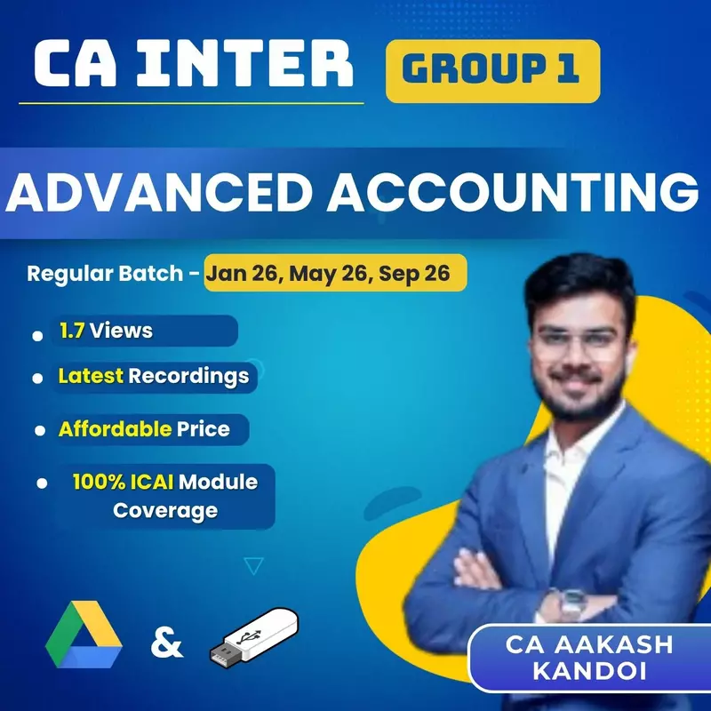 CA Inter Advanced Accounting (Group 1) By CA Aakash Kandoi CA Inter Advanced Accounting (Group 1) By CA Aakash Kandoi