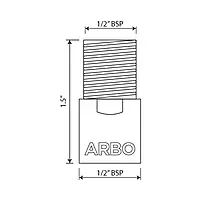 AC-24 Brass Extention Nipple 1.5" Inch