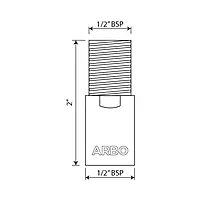 AC-25 Brass Extention Nipple 2" Inch