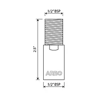 AC-26 Brass Extention Nipple 2.5" Inch
