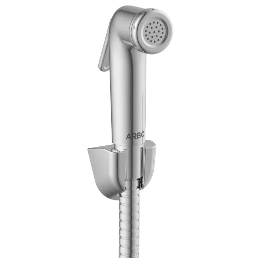 HF-09 ABS Round Health Faucet With Hook & 1.2 Mtr. S.S. Tube