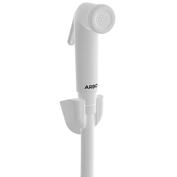 HF-11 ABS Round Health Faucet With Hook & 1.2 Mtr. S.S. Tube